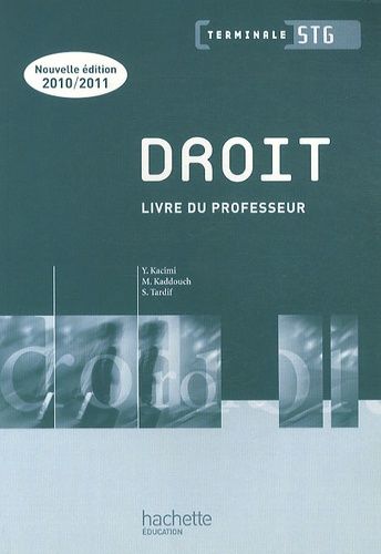 Droit Tle Stg - Livre Du Professeur