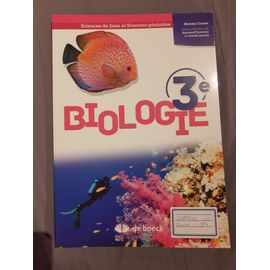 Biologie 3e, Manuel Sciences De Bases Et Sciences Générales