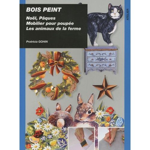 Bois Peint - Pâques, Noël, Mobilier Pour Poupées, Les Animaux De La Ferme