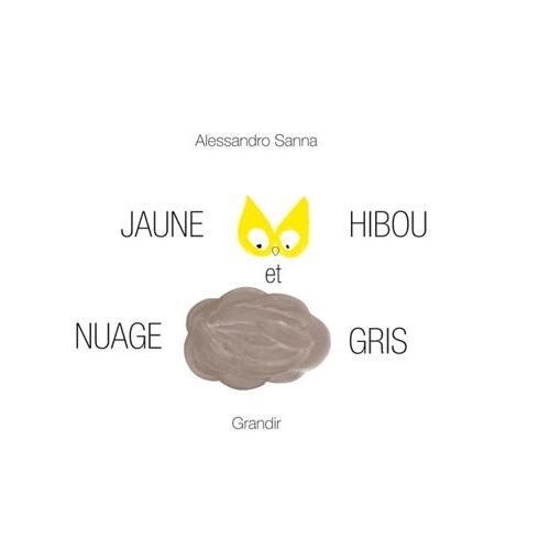 Jaune Hibou Et Nuage Gris