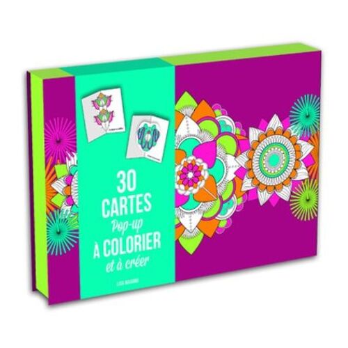 30 Cartes Pop-Ups À Colorier Et À Créer