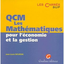 Qcm, Les Mathématiques Pour L'économie Et La Gestion