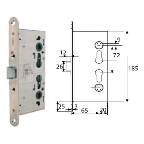 SERRURE D URGENCE CF60