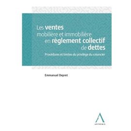 Les Ventes Mobilière Et Immobilière En Réglement Collectif De Dettes