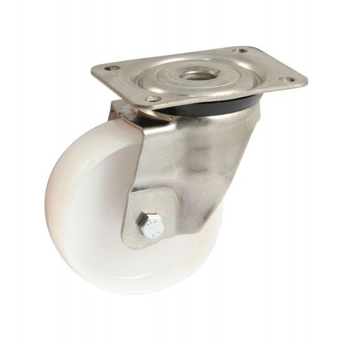 ROULETTE POLYAMIDE INOX 100MM PIVOTANTE