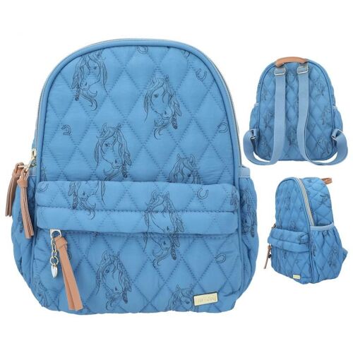 Miss Melody - Small Backpack - Blue Quilt - (0412026)
