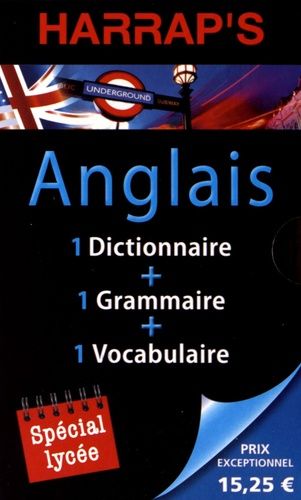 Bibliothèque Anglaise Harrap's - Pack En 3 Volumes : Dictionnaire De Poche Anglais - Grammaire Anglaise - Vocabulaire Anglais