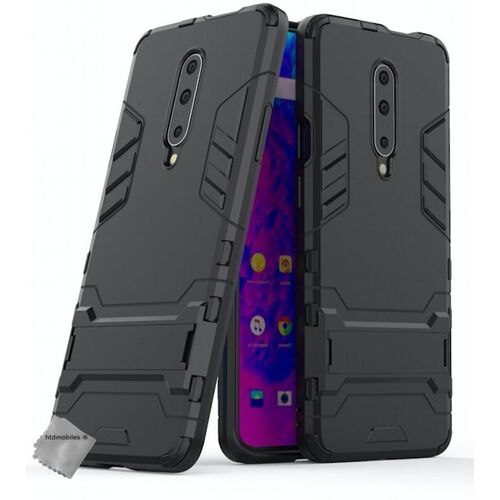 Housse etui coque rigide anti choc pour OnePlus 7 Pro + verre trempe - NOIR