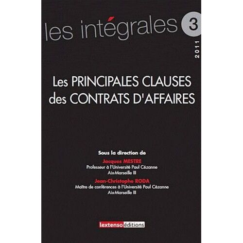 Les Principales Clauses Des Contrats D'affaires