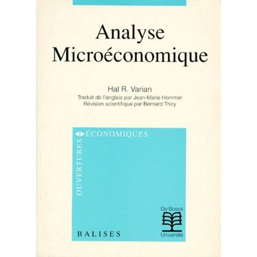 Analyse Microéconomique