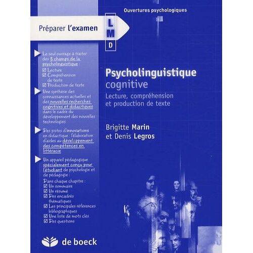 Psycholinguistique Cognitive - Lecture, Compréhension Et Production De Texte