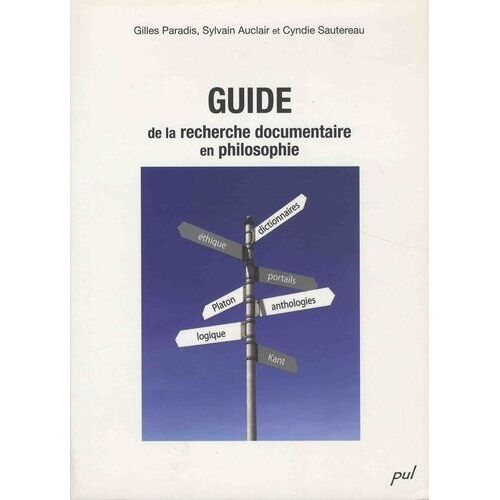 Guide De La Recherche Documentaire En Philosophie