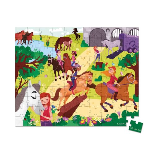 Puzzles Valisette Puzzle Equitation 100 Pcs