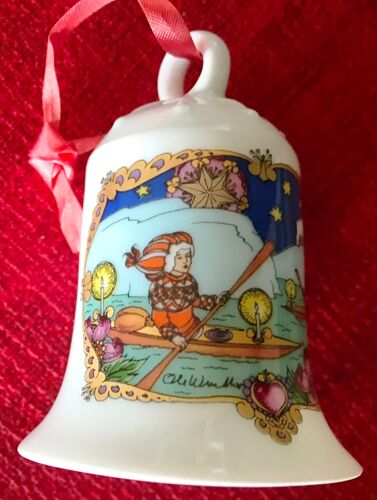 Porcelaine Hutschenreuther, Cloche De Noël 1980, Design Ole Winther, Tirage Limité