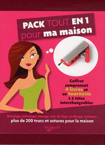 Pack Tout En 1 Pour Ma Maison - Coffret Avec 4 Livres Et Un Tournevis