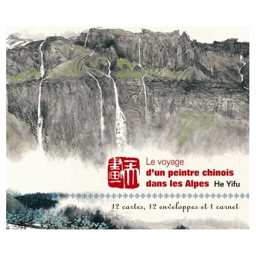 Le Voyage D'un Peintre Chinois Dans Les Alpes - 12 Cartes, 12 Enveloppes Et 1 Carnet