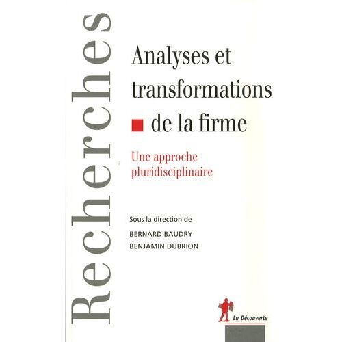 Analyses Et Transformations De La Firme - Une Approche Pluridisciplinaire