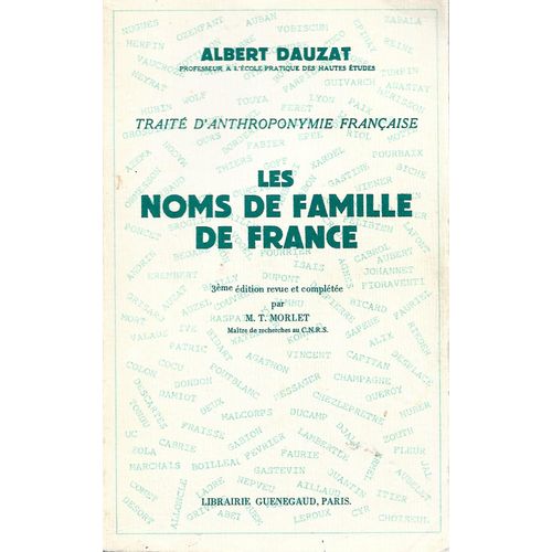 Les Noms De Famille De France
