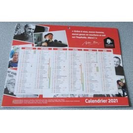 Calendrier 2021 De La Fondation Abbé Pierre - 20.5x26.5cm - 6 Mois Par Face Avec À L'intérieur Quelques Pages Papier Retraçant Par Dates L'historique De La Fondation - Trou De Fixation Murale