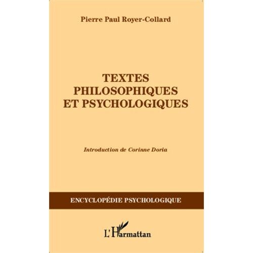 Textes Philosophiques Et Psychologiques