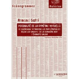 Possibilité De La Symétrie Virtuelle Se Cherchant À Travers Les Mathématiques Selon Les Groupes De La Dernière Nuit D'evariste Galois