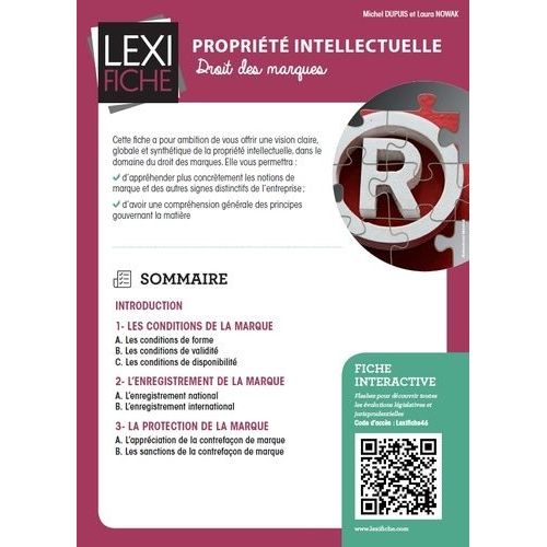Propriété Intellectuelle - Droit Des Marques