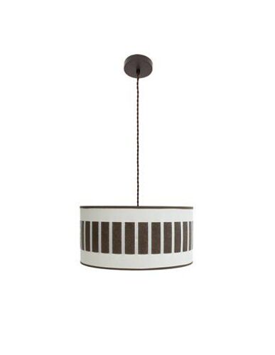 Suspension Ivanna 1xe27 Marron/Blanc-Oxyde Regx40x40 Cm