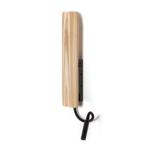 Applique Murale Led Bois Renoir 5w + 3w Avec Usb Cr 43-162-08-116