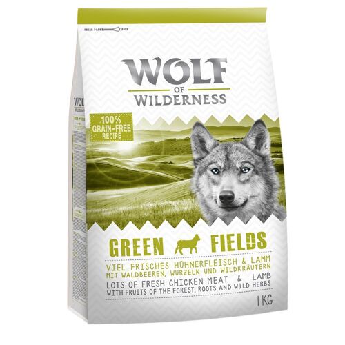 5x1kg Adult Green Fields, Agneau Wolf Of Wilderness - Croquettes Pour Chien