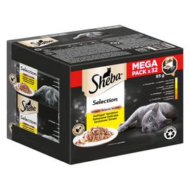 32x85g Sheba Sélection À La Volaille En Sauce - Pâtée Pour Chat