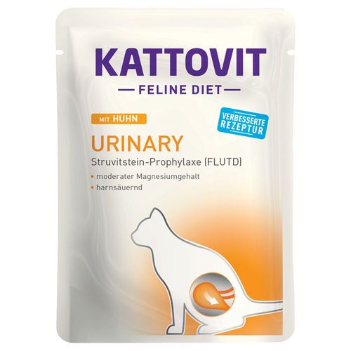 24x85g Kattovit Urinary Poulet - Pâtée Pour Chat