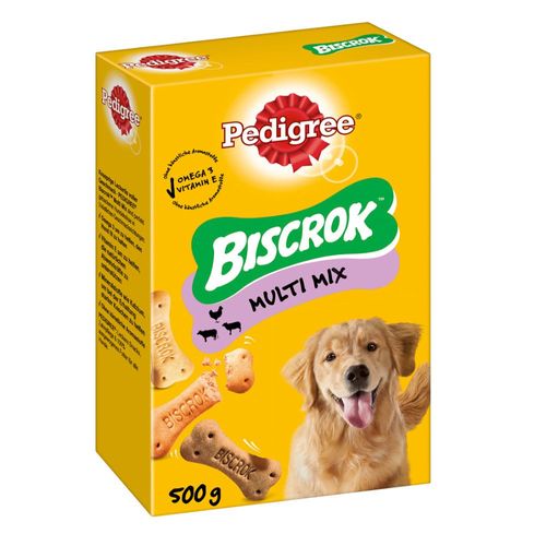 500g Biscrok 3 Variétés Pedigree - Friandises Pour Chien