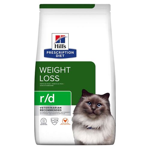1,5kg R/D Weight Reduction Poulet Hill's Prescription Diet - Croquettes Pour Chat