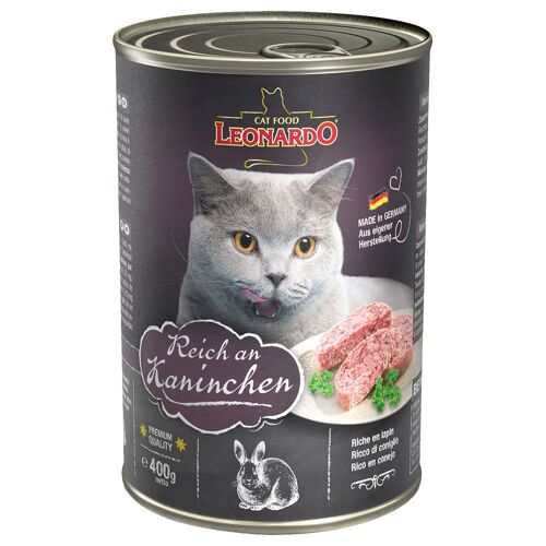 6x400g All Meat Lapin Leonardo - Nourriture Pour Chat