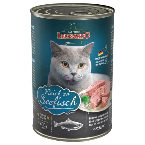 6x400g All Meat Poisson De Mer Leonardo - Nourriture Pour Chat