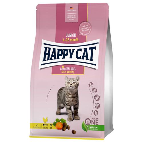 2x10kg Happy Cat Junior Volaille Fermière - Croquettes Pour Chat