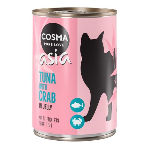 6x400g Cosma Thai/Asia En Gelée Poulet, Foie De Poulet - Pâtée Pour Chat