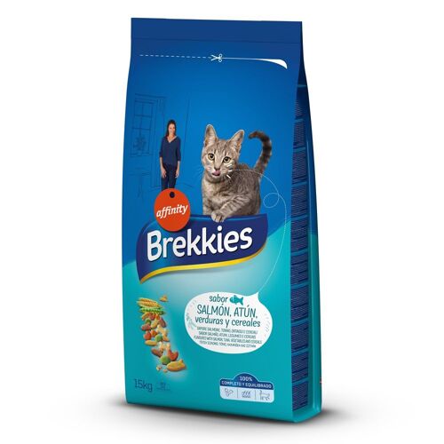 2x15kg Brekkies, Poisson - Croquettes Pour Chat