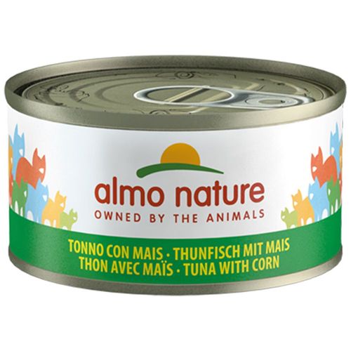 20x70g Thon, Maïs Almo Nature Legend Nourriture Humide Pour Chat + 4 Boîtes Offertes !