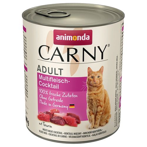 24x800g Adult Cocktail De Viandes Animonda Carny - Pâtée Pour Chat