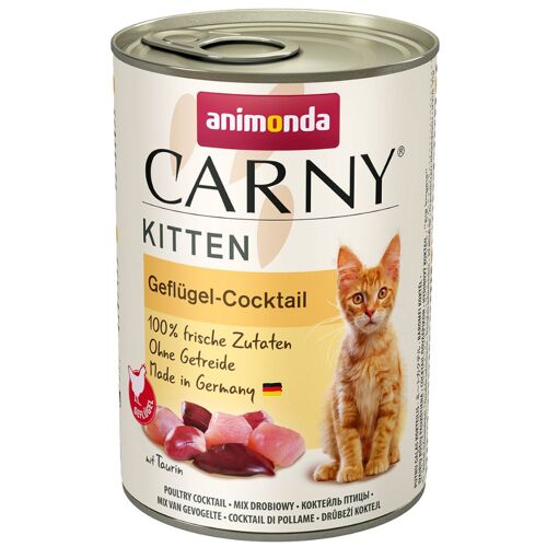 6x400g Kitten Cocktail De Viandes Animonda Carny - Pâtée Pour Chat