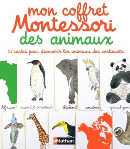 Mon Coffret Montessori Des Animaux - 57 Cartes Pour Découvrir Les Animaux Des Continents