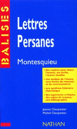 Lettres Persanes", Montesqieu