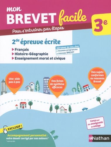 2de Épreuve : Français, Histoire-Géographie-Enseignement Moral Et Civique 3e