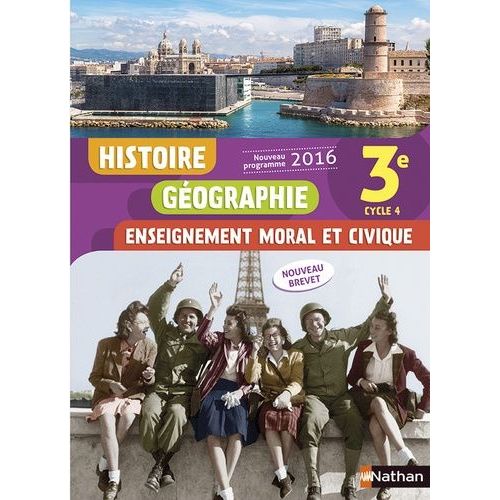 Histoire Géographie Enseignement Moral Et Civique 3e Cycle 4 - Livre De L'élève