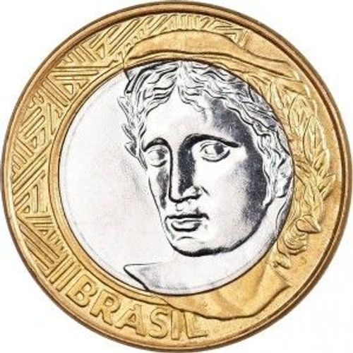 Pièce De Monnaie Du Brésil - 1 Real De 2008