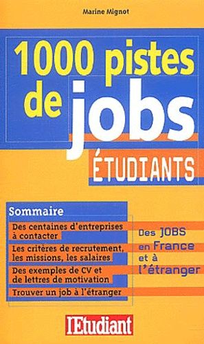 1000 Pistes De Job Étudiants