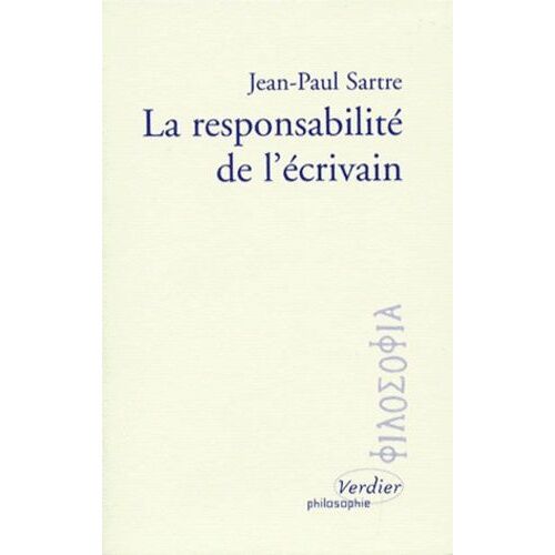 La Responsabilité De L'écrivain