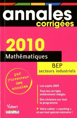 Mathématiques Bep Secteurs Industriels