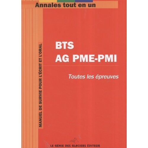 Annales Tout En 1 Pour Bts Assistant De Gestion Pme-Pmi